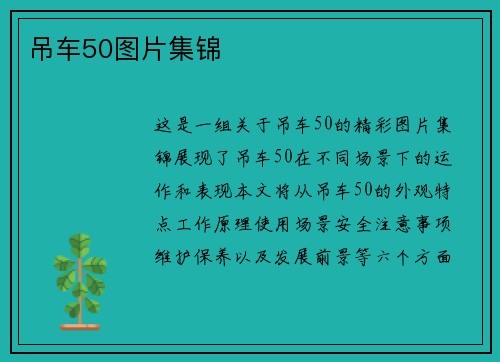吊车50图片集锦